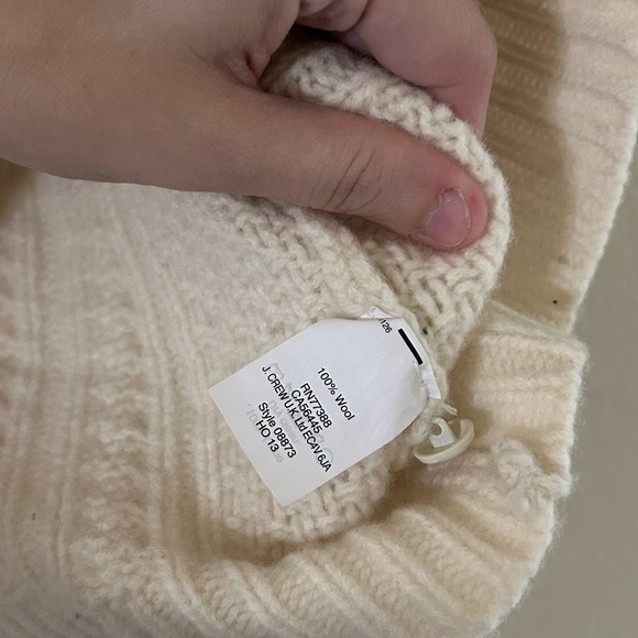 J. Crew Wool Crew Neck Sweater Size Small Lined Pockets Cozy Chunky Knit Women’s - Picture 7 of 8